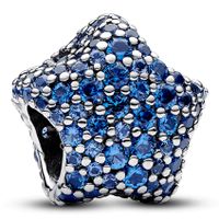 Pandora 793026C01 Bedel Bold Pave Star zilver-kristal blauw