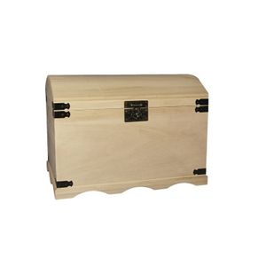 Houten opberg kist onbehandeld 44,8 cm