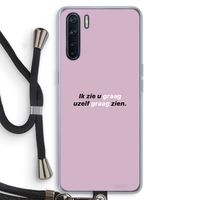 uzelf graag zien: Oppo A91 Transparant Hoesje met koord
