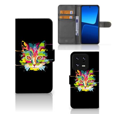Xiaomi 13 Pro Leuk Hoesje Cat Color Xiaomi 13 Pro Leuk Hoesje Cat Color