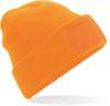 Beechfield CB440 Thinsulate™ Patch Beanie - Fluorescent Orange - One Size