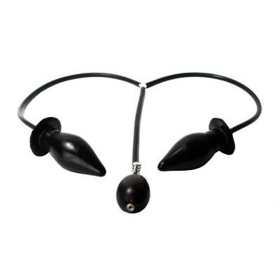 Dubbele Opblaasbare Anaal Plug