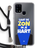 Laat de zon in je hart: Samsung Galaxy M31 Transparant Hoesje met koord