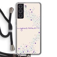 Sterren: Samsung Galaxy S21 FE Transparant Hoesje met koord