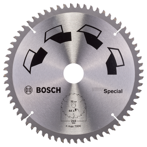 Bosch Accessoires Cirkelzaagblad Special 210X2X30/-,T64 - 2609256893