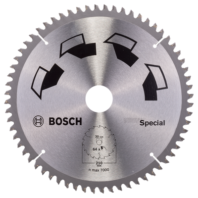 Bosch Accessoires Cirkelzaagblad Special 210X2X30/-,T64 - 2609256893