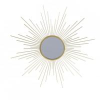 Wandspiegel Sunshine - goud - zon - metaal - Dia 60cm