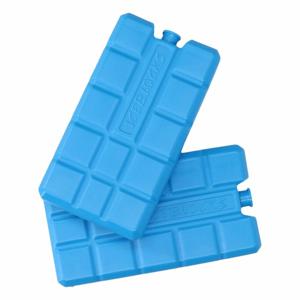 Koelelementen voor koeltas/koelbox - 2x stuks - 200 ml - blauw - kunststof - 15 x 8 x 2 cm