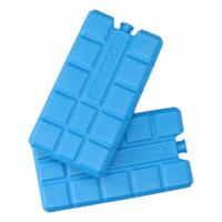 Koelelementen voor koeltas/koelbox - 2x stuks - 200 ml - blauw - kunststof - 15 x 8 x 2 cm