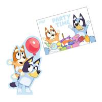 Uitnodigingen met Enveloppen Bluey, 8st. Uitnodigingen met Enveloppen Bluey, 8st.