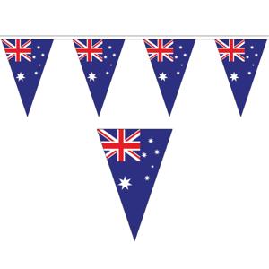 Australie vlaggetjes slinger - 20 meter - Landen thema feestartikelen/versieringen - puntvlaggen