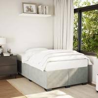 Bedframe zonder matras 120x200 cm fluweel lichtgrijs
