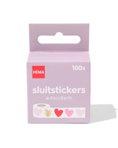 HEMA Sluitstickers Hartjes - 100 Stuks