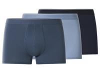 esmara Men Set van 3 heren boxers (Donkerblauw/blauw, L)