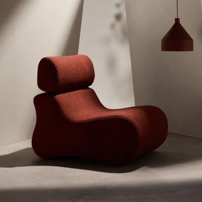 Kave Home Fauteuil 'Club' Bouclé, kleur Terracotta