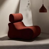 Kave Home Fauteuil 'Club' Bouclé, kleur Terracotta