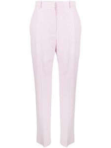 Alexander McQueen pantalon fuselé à taille haute - Rose