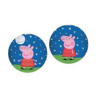 1x Peppa Pig thema lampion rond 25 cm - Feestlampionnen - thumbnail