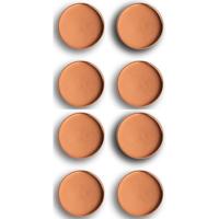 Zeller Whiteboard Magneten - extra sterk - 8x - rose goud - 2 cm - koelkast magneet