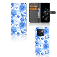 Hoesje voor OnePlus 10T Flowers Blue - thumbnail