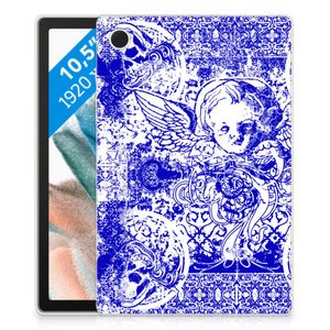 Tablet BackCover Samsung Galaxy Tab A8 2021/2022 Angel Skull Blauw