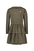 Like Flo winter jersey jurk meisjes - groen - Messie - jacquard
