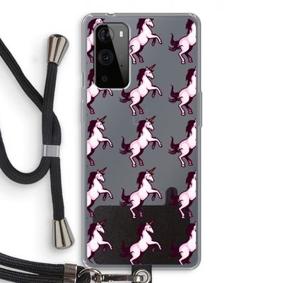 Musketon Unicorn: OnePlus 9 Pro Transparant Hoesje met koord