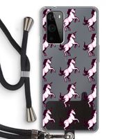Musketon Unicorn: OnePlus 9 Pro Transparant Hoesje met koord