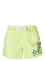 GCDS short de bain à imprimé graphique - Vert