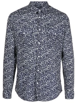 Osklen chemise en coton stretch à fleurs - Bleu
