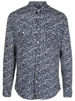 Osklen chemise en coton stretch à fleurs - Bleu