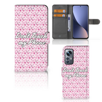 Xiaomi 12 | 12X Portemonnee Hoesje Flowers Pink DTMP - thumbnail