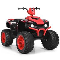 12V Elektrische Kinder Quad ATV Rijden op Auto op Batterijen Aangedreven 4 Wielen Atvvoor Kinderen Vanaf 3 Jaar Rood