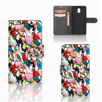 Nokia 3 Telefoonhoesje met Pasjes Birds - thumbnail