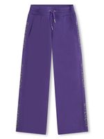 Givenchy Kids pantalon de jogging à logo brodé - Violet - thumbnail