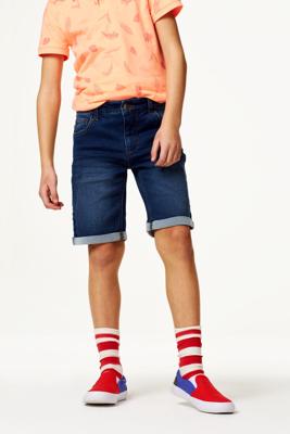 HEMA Kindershort jogdenim donkerblauw (donkerblauw)
