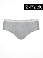 Sloggi - Basic Midi 2-Pack - grijs, Maat:2XL