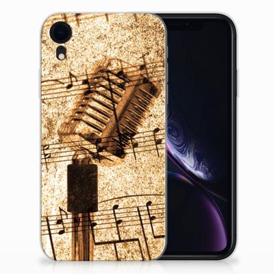 Apple iPhone Xr | Siliconen hoesje | met foto Bladmuziek