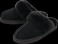 esmara Leren dames pantoffels (Zwart, 39)