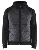 Blåkläder Hybride sweater 34632526 | Zwart/Donkergrijs | Maat M - 7330509713488