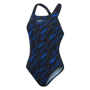 Speedo eco+ h-boom allov medalist zwart/blauw dames 38