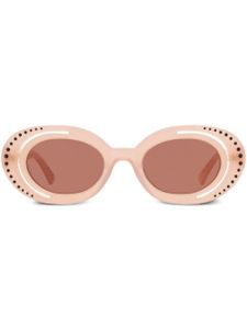 Marni Eyewear lunettes de soleil ovales Zion Canyon - Tons neutres