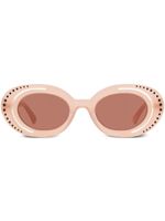 Marni Eyewear lunettes de soleil ovales Zion Canyon - Tons neutres