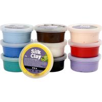 Silk Clay 10 doosjes 40 gr Donkere kleuren
