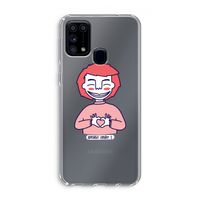 Hartje: Samsung Galaxy M31 Transparant Hoesje