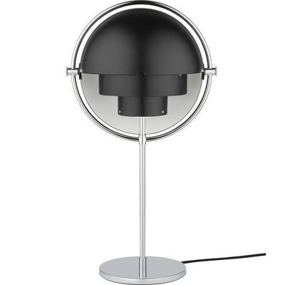 Gubi Multi-Lite Tafellamp - Chroom & Mat zwart