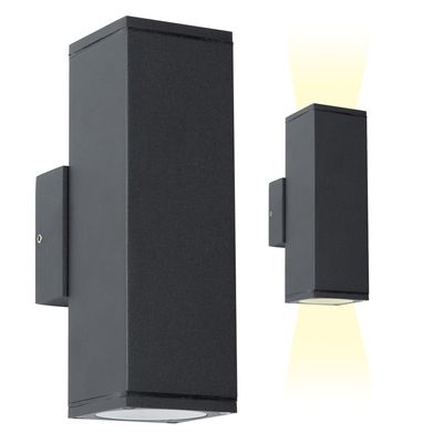 Wandspot Kevin Up & Down Zwart met Smart WIFI LED