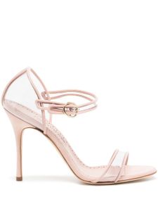 Manolo Blahnik sandales en cuir 100 mm - Rose