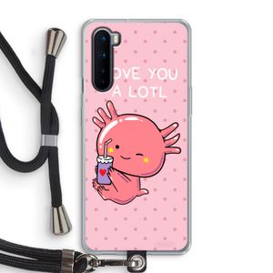Love You A Lotl: OnePlus Nord Transparant Hoesje met koord