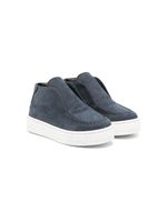 Andrea Montelpare leather slip-on sneakers - Bleu